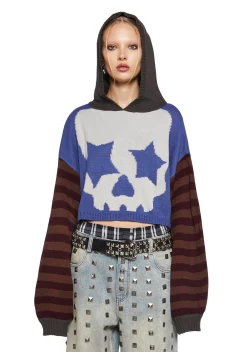 Current Mood Outerwear|Sweatshirts & Hoodies*Who Invited You Cropped Hoodie