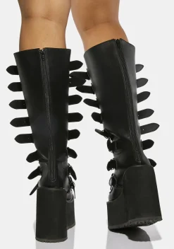 Demonia Boots*Wide Calf Trinity Boots
