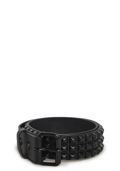 Funk Plus Belts & Harnesses*Wide Pyramid Studded Belt - Black