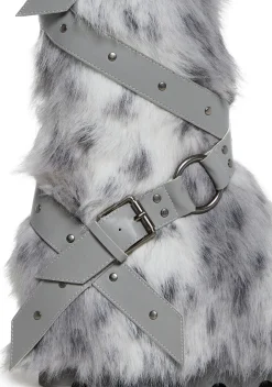 Club Exx Boots|Platforms*Wild Instincts Faux Fur Boots - White
