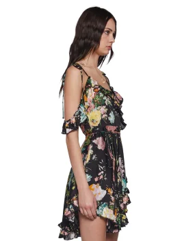 Current Mood Dresses|Plus*Wildflower Dreams Wrap Dress - Floral