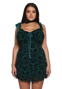 Sugar Thrillz Dresses|Mini Dresses*Wildflower Fables Mini Dress - Green