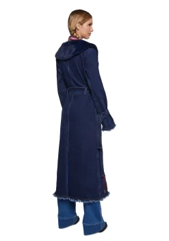 Current Mood Outerwear|Plus*Woven Dreams Denim Trench Coat