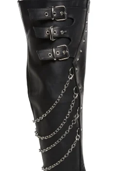 Demonia Boots*Wrath-310 Knee High Boots
