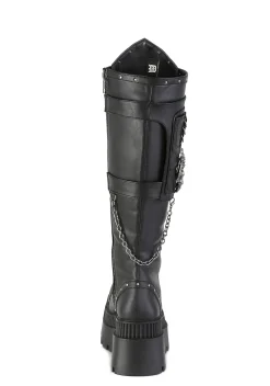 Demonia Boots|Platforms*Wrath-205 Knee High Boots