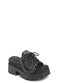 Demonia Sandals*Wrath-03 Platform Slide Sandals
