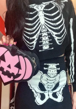 Trickz N' Treatz Matching Sets*X-Ray Vision Knit Skirt Set