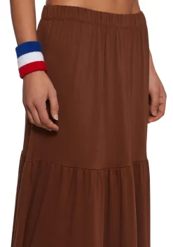 x_Heart & Hips Bottoms|Skirts*Y2K Beats Maxi Skirt - Brown