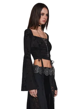 Current Mood Tops|Plus*Your Fate Long Sleeve Top - Black
