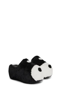 Current Mood Platforms*Zen Feels Faux Fur Clogs